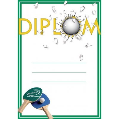 DS05b Diplom stolní tenis – Zboží Dáma