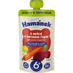 Hamánek kapsička Jablko s mrkví a červenou řepou 100 g – Sleviste.cz