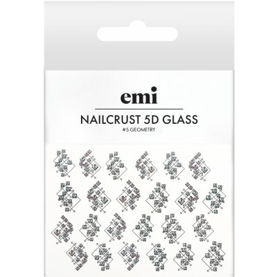 E.Mi 5D Vodolepka NAILCRUST 5D GLASS 5 Geometry – Zboží Mobilmania