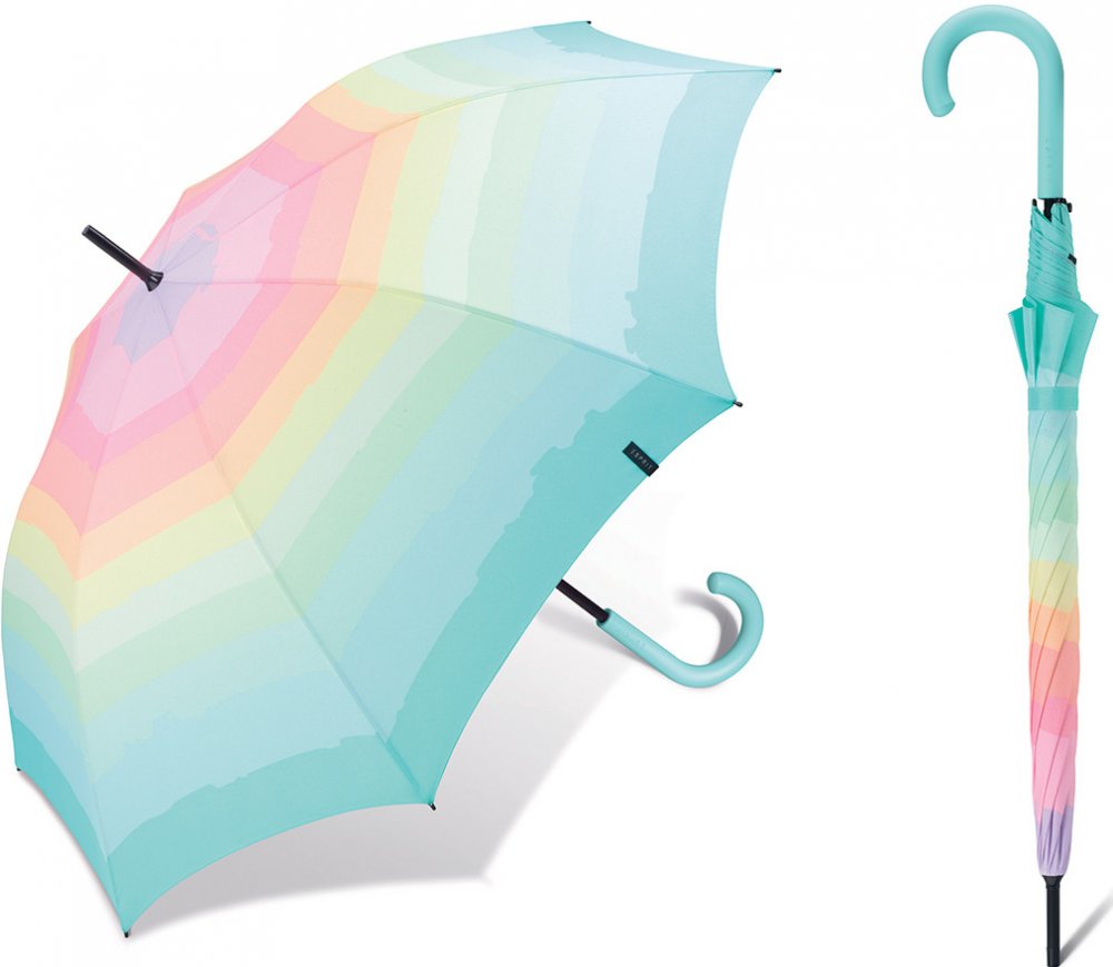 Esprit 58601 dámský holový deštník Rainbow Dawn Long AC aquasplash |  Srovnanicen.cz