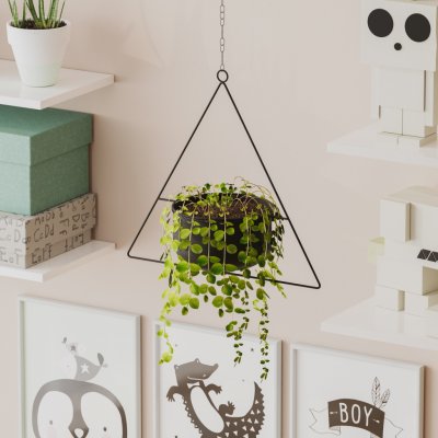 ASIR Stojan na květináč HARPUSTA černý závěsný – Hledejceny.cz