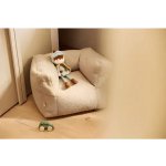 JOLLEIN Křeslo dětské Beanbag Teddy Warm Sand – Zboží Dáma