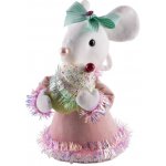 MagicHome Dekorace Candy Line myška růžová 27 cm – Hledejceny.cz