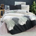 Brotex povlečení bavlna Cosmic grey zipový uzávěr 220x220 70x90 – Hledejceny.cz