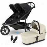 Thule Urban Glide 3 Double Black s magnetickou sponou 2025 + korba Soft beige + adaptéry – Zboží Dáma