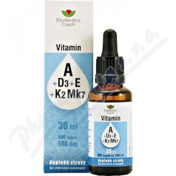 Ekomedica Vitamín A+D3+E+K2 Mk7 30 ml