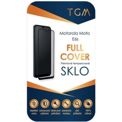 Tvrzené sklo TGM Full Cover na Motorola Moto E6s - černé