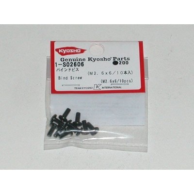 Kyosho BIND HEAD 2.6X6MM METALLIC SCREWS 10 – Hledejceny.cz