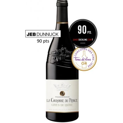 Cellier des Princes Cotes du Rhone AOP Couronne du Prince Suché červené 15%, 0,75 l (holá láhev) – Hledejceny.cz