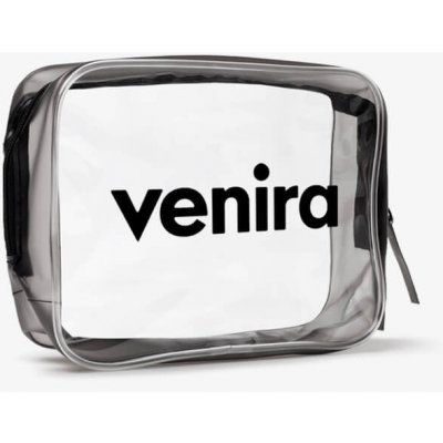 Venira kosmetická taška průhledná S černá – Zboží Dáma