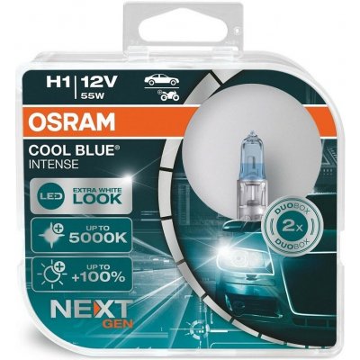 Osram Cool Blue Intense H1 P14,5s 12V 55W 2 ks 64150CBN-HCB – Zbozi.Blesk.cz
