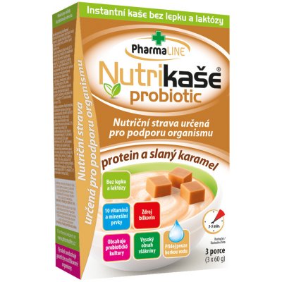 Nutrikaše probiotic protein a slaný karamel 3x60 g – Zboží Dáma