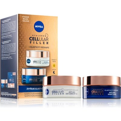 Nivea Hyaluron Cellular Filler Hyaluron Cellular Filler remodelační denní krém SPF 30 50 ml + Hyaluron Cellular Filler remodelační noční krém 50 ml kosmetická sada – Zbozi.Blesk.cz