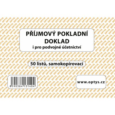 Optys 1314 Příjmový.pokladní. doklad.NCR 50listů – Sleviste.cz