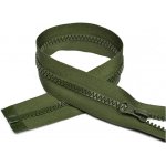 Zip kostkový 5 mm 85 cm dělitelný khaki – Zboží Dáma