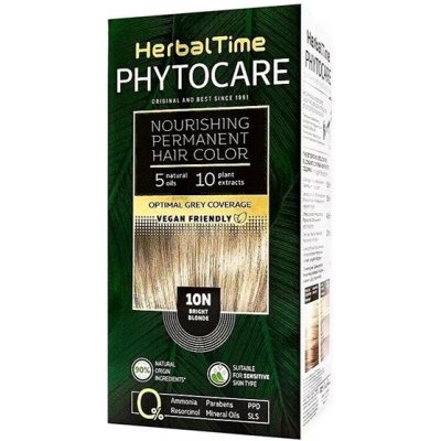 HerbalTime Phytocare Natural Vegan 10N jasný blond 130 ml