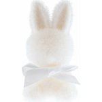 Zajíček 9cm flokovaný, bílý – Hledejceny.cz