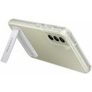 Pouzdro a kryt na mobilní telefon Samsung Clear Stand Galaxy S21 FE Transparent EF-JG990CTEGWW