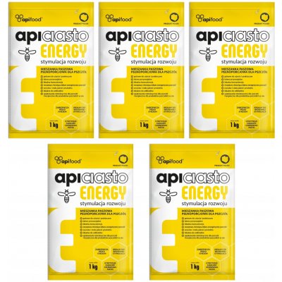 APIFOOD těsto pro včely Apiciasto Energy energetické 5 x 1 kg – Zbozi.Blesk.cz