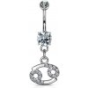 Piercing Šperky4U piercing do pupíku znamení WP01141-05