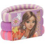 Sada tří širokých gumiček do vlasů Top Model, neonově růžové odstíny - Sada 3 elastických gumiček od Top Model v neonově růžových tónech s pro šetrné a pevné sepnutí vlasů. – Zboží Mobilmania