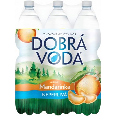 Dobrá voda mandarinka neperlivá 6 x 1,5 l – Hledejceny.cz