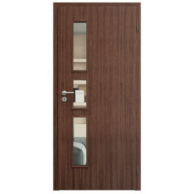 Sapeli Elegant Komfort M33 otočné ořech americký 80 x 210 cm Čiré sklo – Hledejceny.cz