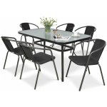 F-Garden Zahradní nábytek Focus Garden Simple 150/6 Graphite – Sleviste.cz