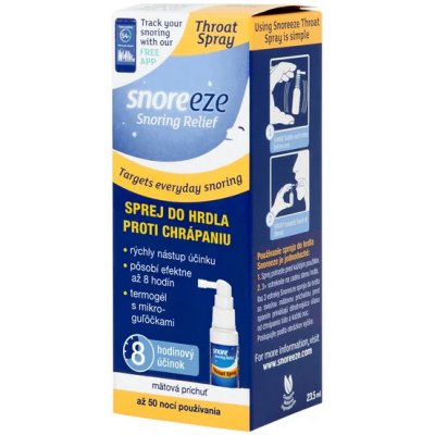 Snoreeze Sprej do hrdla proti chrápání 23,5 ml – Zboží Dáma