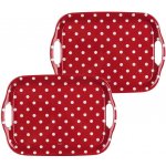 BANQUET Sada melaminových táců PUNTÍK červená 36x25,5 cm – Zboží Dáma