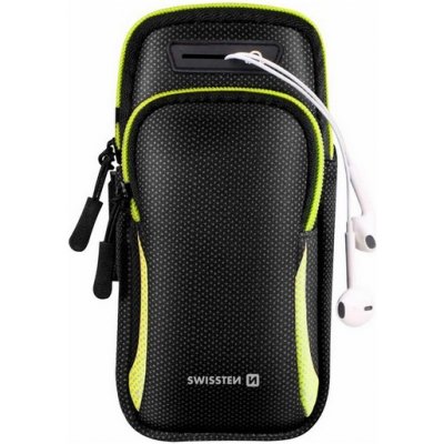 Pouzdro sportovní Swissten Arm Bag na ruku sportovní černé – Zboží Mobilmania