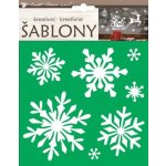Kreativní šablony vločky 18 x 23 cm – Zboží Dáma