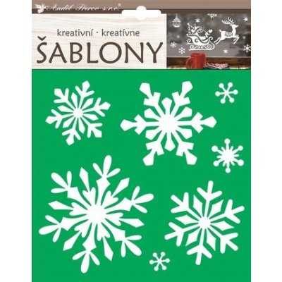 Kreativní šablony vločky 18 x 23 cm – Zboží Dáma