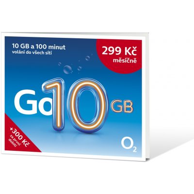 O2 Předplacená karta Go 10 GB SMALLPGO.0X10G51 – Zboží Mobilmania