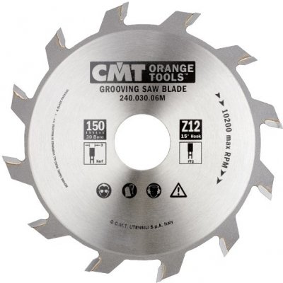 CMT Orange Industrial Drážkovací kotouč D180x5 d30 Z18 HW – Sleviste.cz