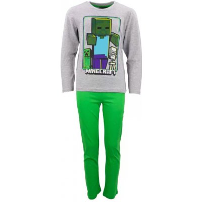 Minecraft pyžamo Zombie šedé – Sleviste.cz