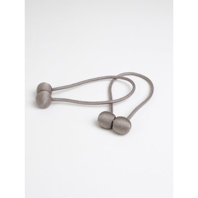 MKLuzkoviny.cz Magnetická spona na závěsy Daniela (2ks) - šedohnědá – Zbozi.Blesk.cz