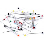 Špendlíky se skleněnou hlavičkou na patchwork délka 38 mm, střední, mix – Zboží Mobilmania