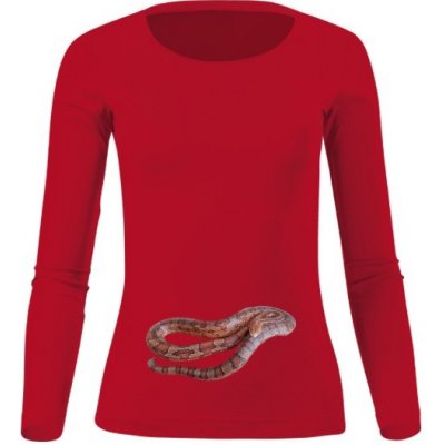 Tričko s potiskem Užovka červená – Zboží Mobilmania
