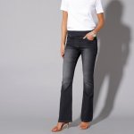 Blancheporte Bootcut strečové džíny černé – Zboží Mobilmania