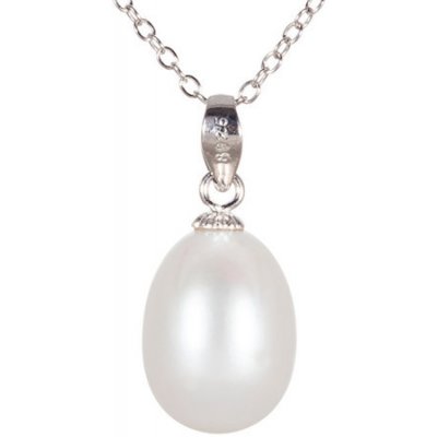 JwL Luxury Pearls Přívěsek s pravou bílou perlou JL0437 – Zboží Dáma