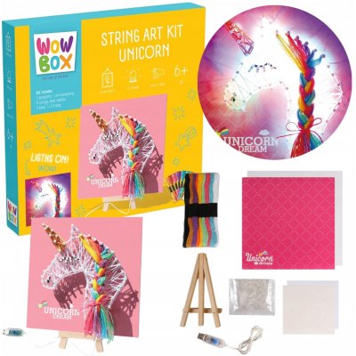 Wow Box Jednorožec Kreativní sada pro děti k pletení String Art DIY – Hledejceny.cz