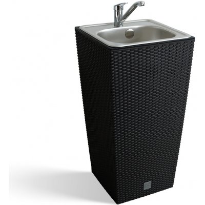 Zahradní umyvadlo Lavabo Ratan tmavě hnědé – Hledejceny.cz