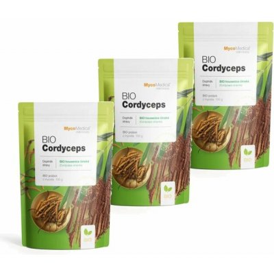 MycoMedica BIO Cordyceps prášek 3 x 100 g – Hledejceny.cz