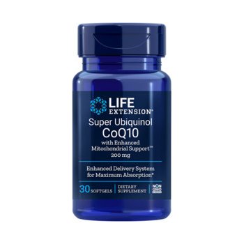 Life Extension Super Ubiquinol CoQ10 with Enhanced Mitochondrial Support 30 gelové tablety 200 mg