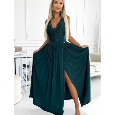 Numoco Dámské šaty 211-6 LEA zelená – Zboží Mobilmania