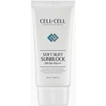 CELL BY CELL - SOFT SILKY SUN BLOCK SPF50+ PA+++ - Hydratační pleťový krém s SPF50+ 50 ml – Zboží Dáma