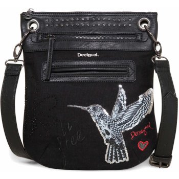 Desigual Bandolera black Bird černá