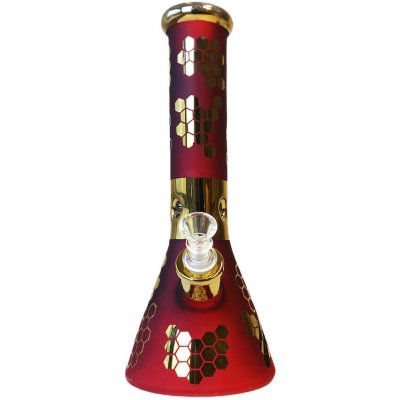 Black Sheep Skleněný Bong Red Bee Hexagon Triple Thick 32 cm – Hledejceny.cz