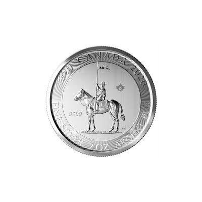 Royal Canadian Mint Kanada Mounted Police v roce 2 oz